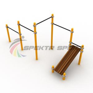 Купить Каскад турников со скамьей для пресса Воркаут SP WRK-12_76mm в Касли 