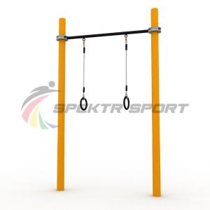 Купить Турник классический для занятий Воркаут с кольцами SP WRK-07 + Rings_76mm в Касли 